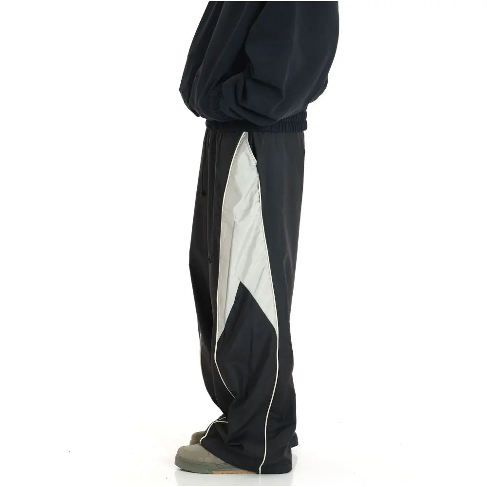 American Retro Color Block Casual Sweatpants image 4