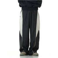 RETRO COLOR BLOCK CASUAL SWEATPANTS