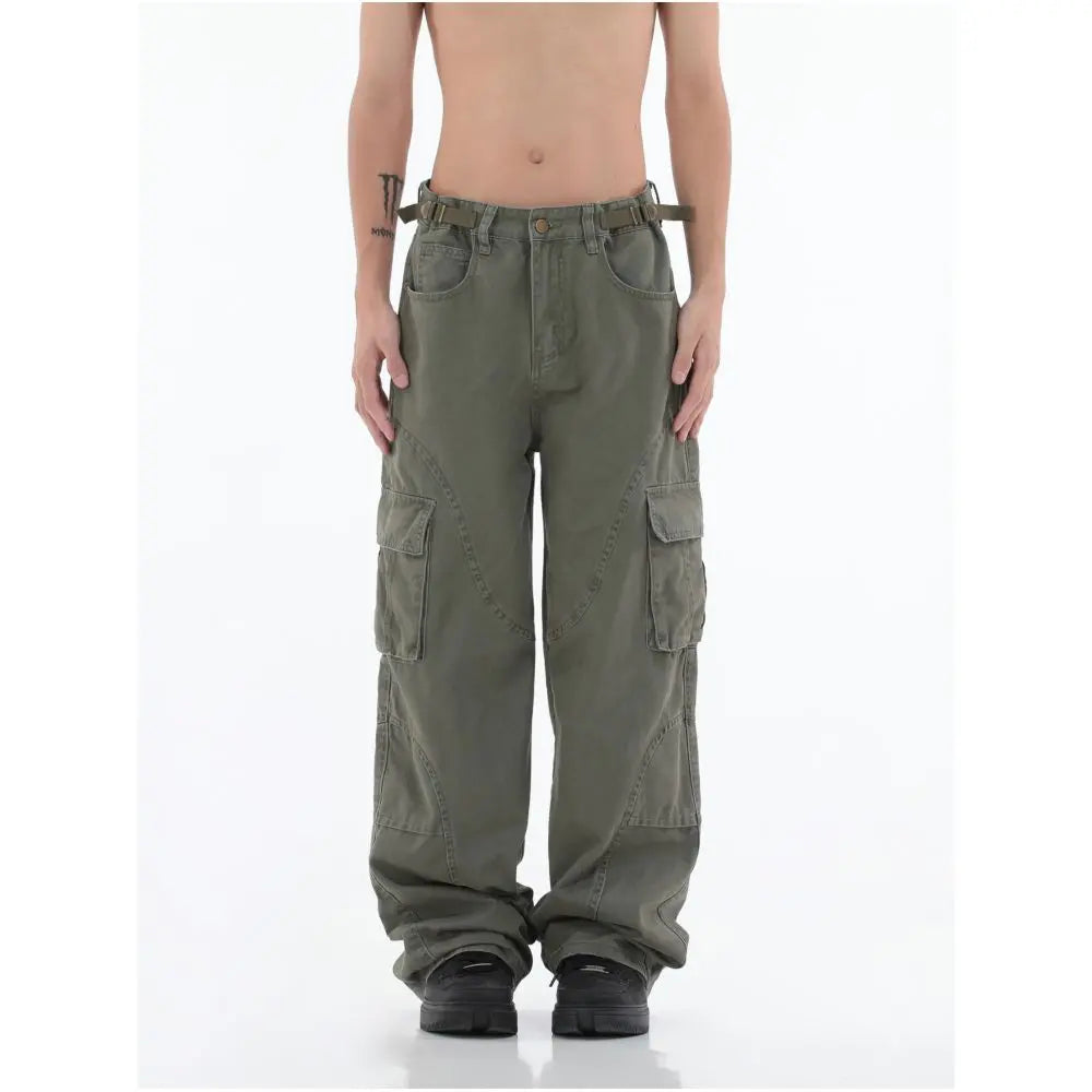 RETRO MULTI POCKET CARGO PANTS 无品牌/无注册商标