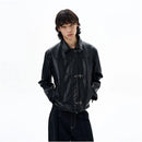 STYLE SHORT BROWN LEATHER JACKE WLNEXT/尾郎