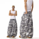 VINTAGE HIGH STREET GRAY WHITE CAMO PANTS image 1