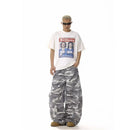 VINTAGE HIGH STREET GRAY WHITE CAMO PANTS image 5