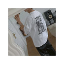 ROUND NECK PURE COTTON GRAFFITI T SHIRT image 2