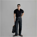 SLIM FIT HENLEY KNIT SHORT SLEEVE TEE image 5