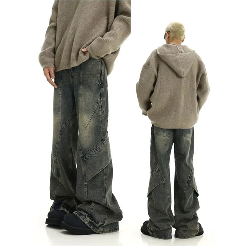 VINTAGE WASHED DISTRESSED JEANS 无品牌/无注册商标