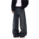 VINTAGE WASHED WRINKLED JEANS image 2
