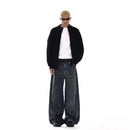 VINTAGE WASHED WRINKLED JEANS image 5