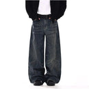 VINTAGE WASHED WRINKLED JEANS - URBANCLANS