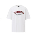 COTTON CREW NECK LETTER PRINT T SHIRT image 5