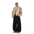 Draped Washed Wide Leg Trousers image 5