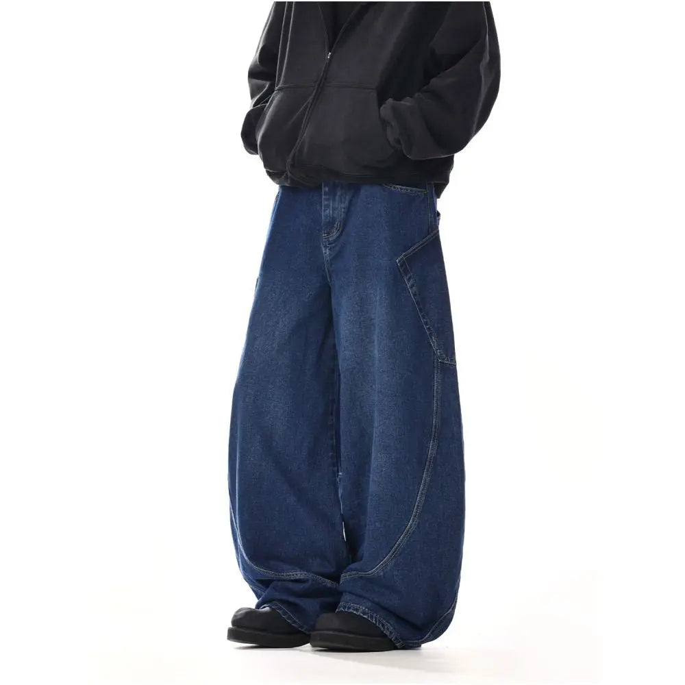 RETRO DECONSTRUCTED SILHOUETTE JEANS image 3