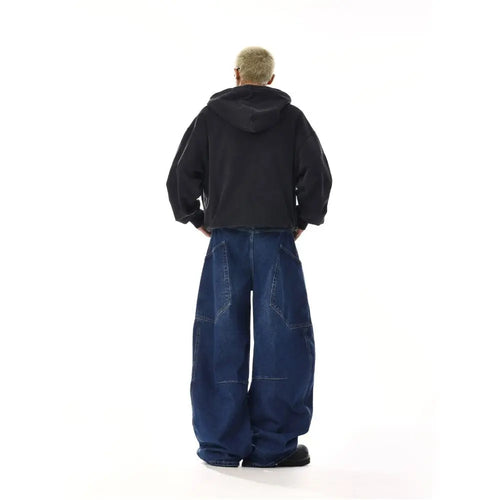 RETRO DECONSTRUCTED SILHOUETTE JEANS image 5