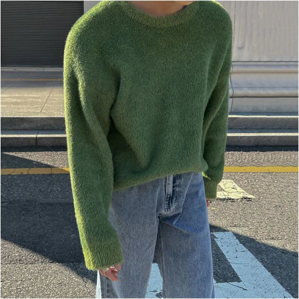 MOHAIR CREW NECK SWEATER Mrcyc