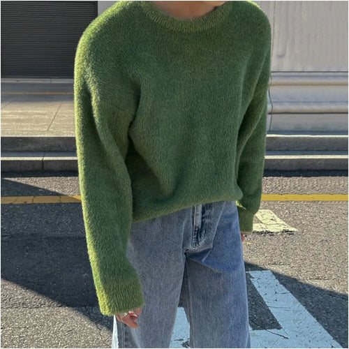 MOHAIR CREW NECK SWEATER Mrcyc