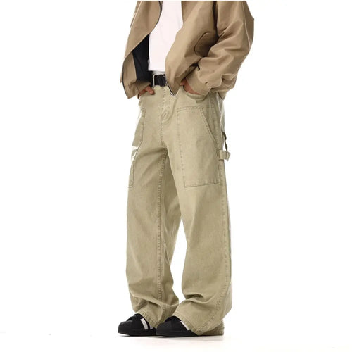 VINTAGE DISTRESSED WORKWEAR JEANS image 3