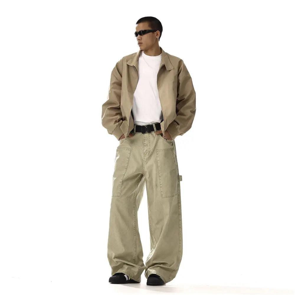 VINTAGE DISTRESSED WORKWEAR JEANS image 5