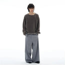 RETRO HAND STITCHED CREWNECK KNIT SWEATER image 3