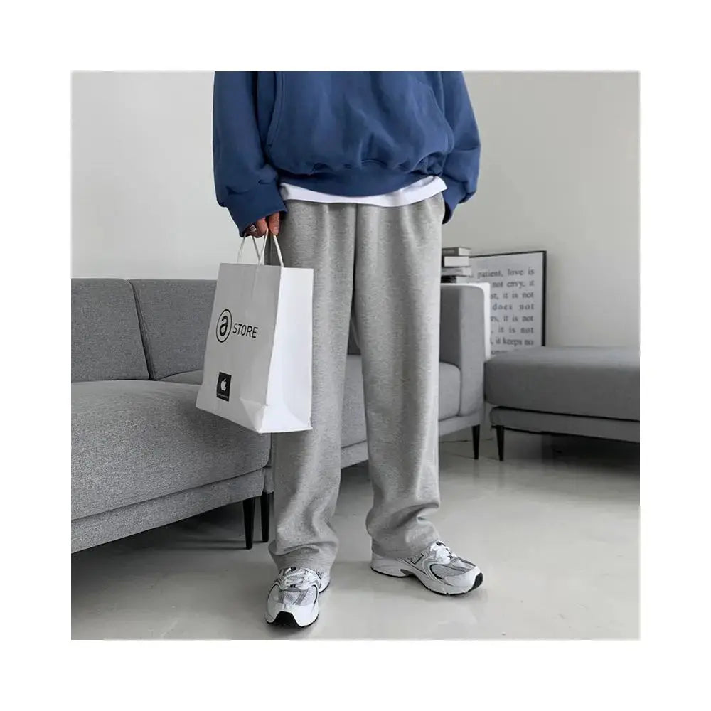 LOOSE FIT STRAIGHT LEG WIDE LEG SWEATPANTS image 2