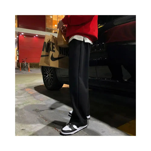LOOSE FIT STRAIGHT LEG WIDE LEG SWEATPANTS Mrcyc