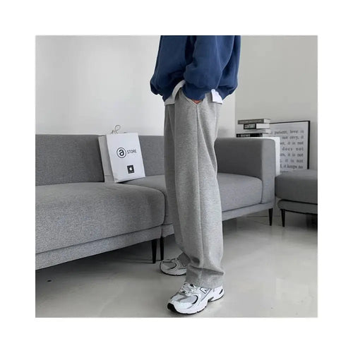 LOOSE FIT STRAIGHT LEG WIDE LEG SWEATPANTS Mrcyc
