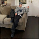 LETTER EMBROIDERED CREWNECK SWEATSHIRT image 0