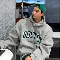 LETTER EMBROIDERED HOODIE