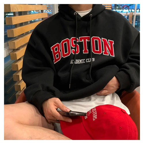 LETTER EMBROIDERED HOODIE Mrcyc