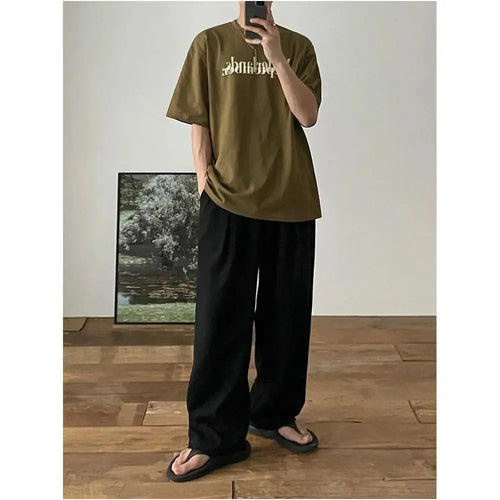 LOOSE FIT GREY SWEATPANTS image 4