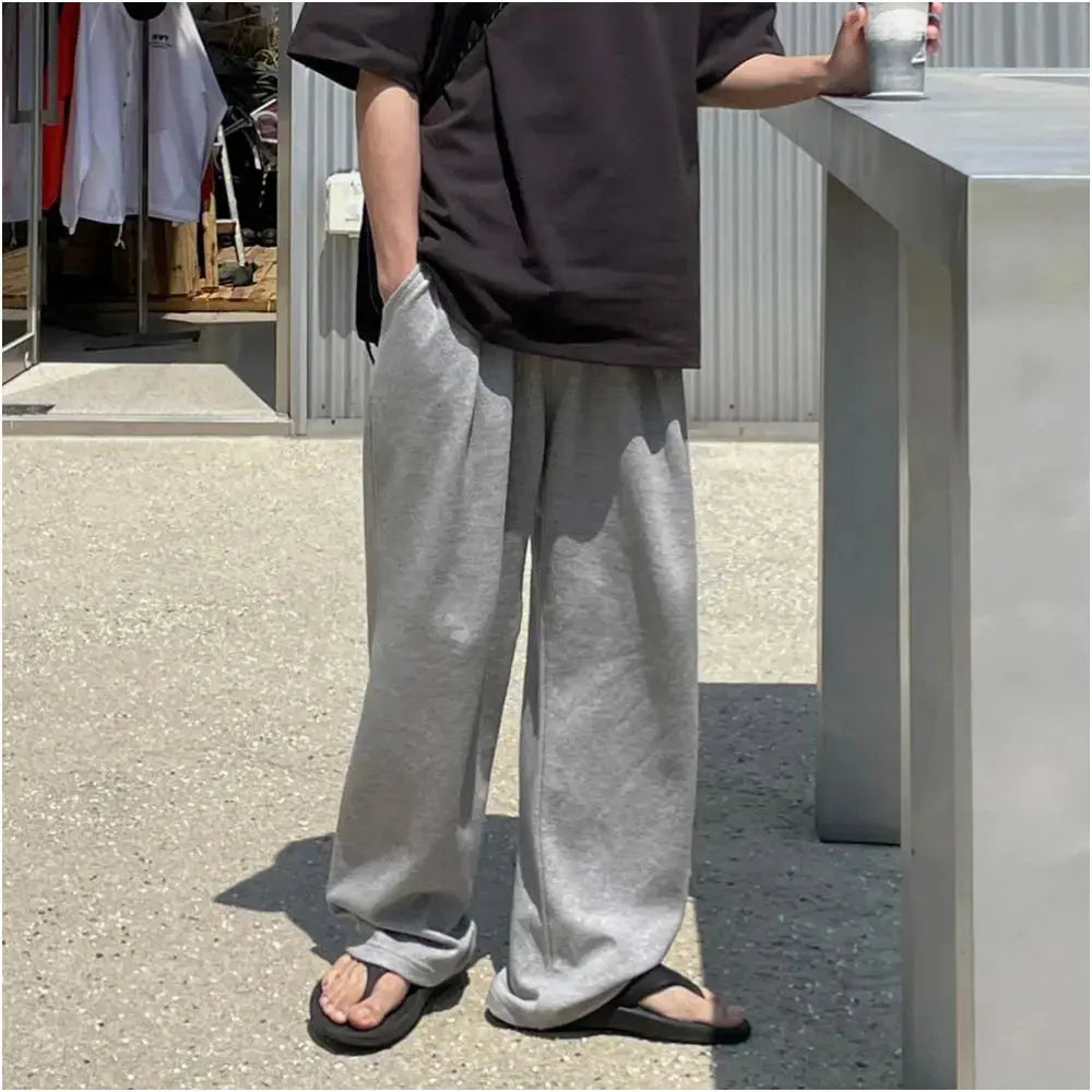 LOOSE FIT GREY SWEATPANTS URBANCLANS