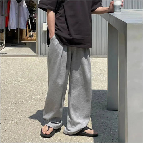 LOOSE FIT GREY SWEATPANTS URBANCLANS