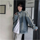 STAND COLLAR DENIM JACKET URBANCLANS