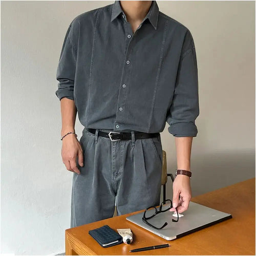 VINTAGE WASHED CASUAL SHIRT URBANCLANS