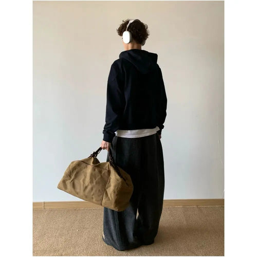 COLOR BLOCK PURE COTTON HOODIE image 5