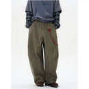 LOOSE FITTING CURVED CARGO PANTS image 4