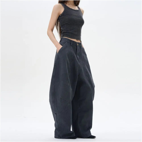 LOOSE FITTING CURVED CARGO PANTS URBANCLANS