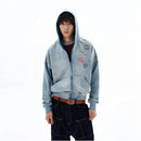 DISTRESSED PRINTED HOODIE URBANCLANS