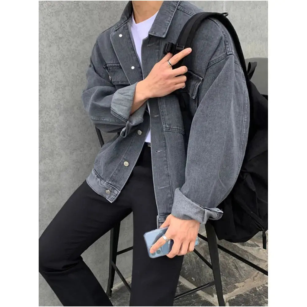 COLLARED DENIM JACKET image 2