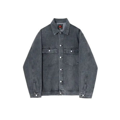 COLLARED DENIM JACKET image 5