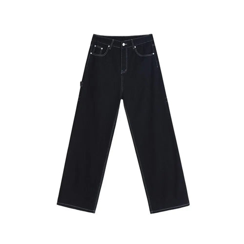 LOOSE FIT STRAIGHT LEG WIDE LEG PANTS image 5