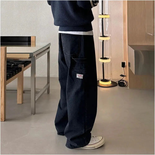 LOOSE FIT STRAIGHT LEG WIDE LEG PANTS URBANCLANS