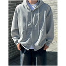 GREY HOODED SWEATSHIRT image 2