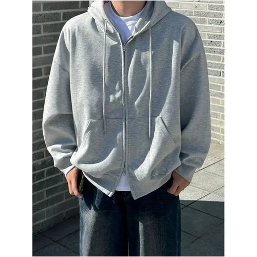 GREY HOODED SWEATSHIRT image 2