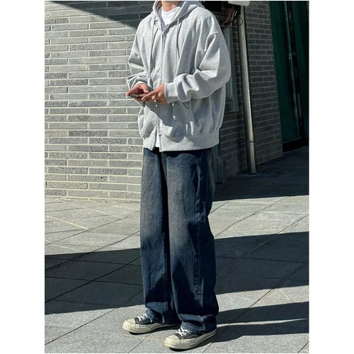 GREY HOODED SWEATSHIRT image 3