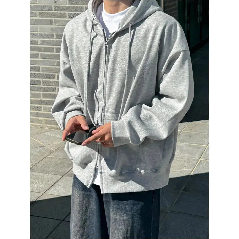 GREY HOODED SWEATSHIRT image 0