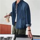 WASHED DENIM LONG SLEEVE SHIRT URBANCLANS