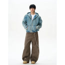 HOODED DENIM JACKET image 2