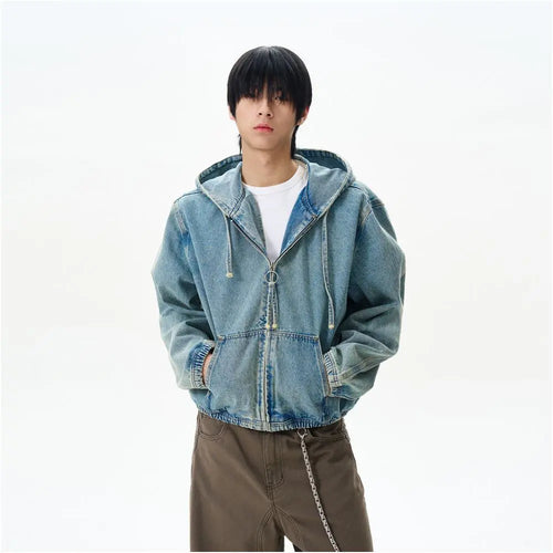 HOODED DENIM JACKET URBANCLANS