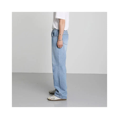 WASHED WIDE LEG JEANS image 3
