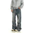 WASHED PLEATED DENIM JEANS image 3