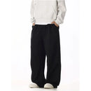 LOOSE FITTING BLACK CASUAL TROUSERS image 2